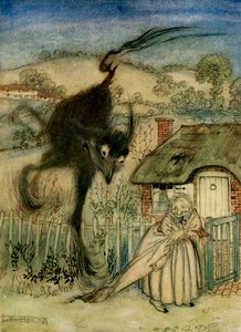 La Bestia Bogey, de Cuentos de hadas ingleses recontados por F.A. Steel, 1927 de Arthur Rackham